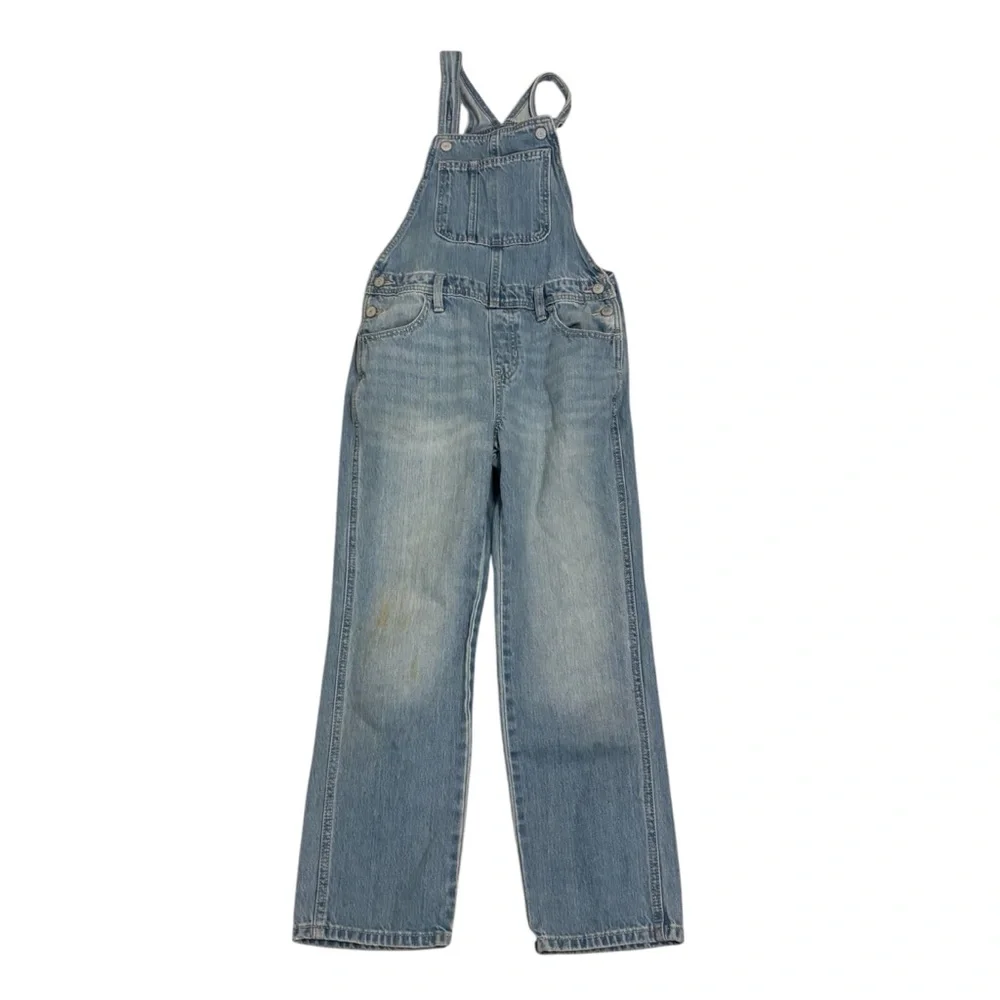 Old Navy Girls Light Blue Denim Overalls Size L